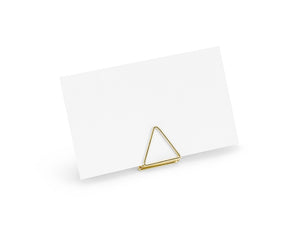 Place card holders Triangles, gold, 2.3 cm