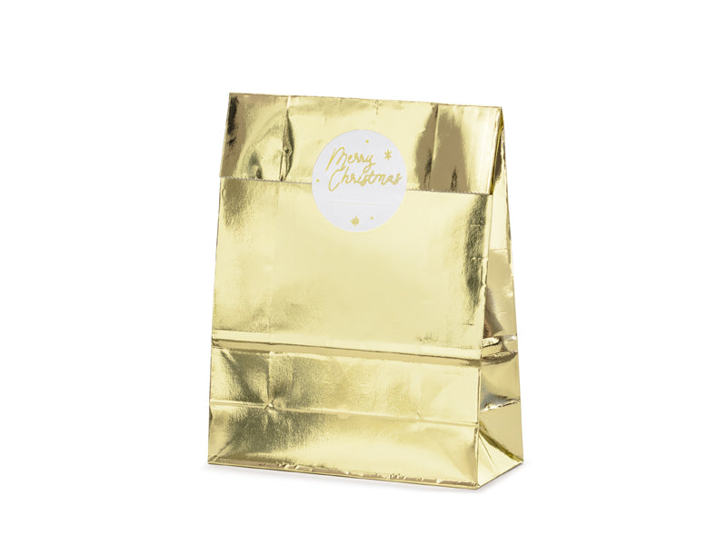 Gift bags, gold, 18.5x28.5x8cm (3)