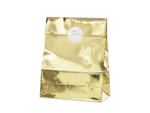 Gift bags, gold, 25x38x11cm (3)