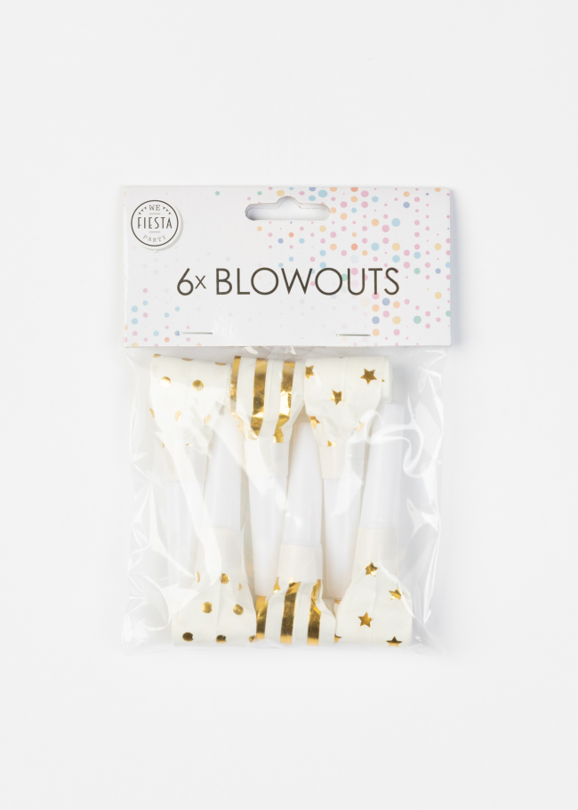6 Blow outs gold