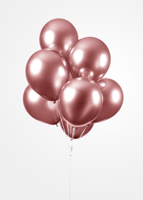 MIRROR BALLOONS 30cm ROSE GOLD