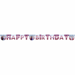 "Happy Birthday" Die-Cut Banner Frozen 2