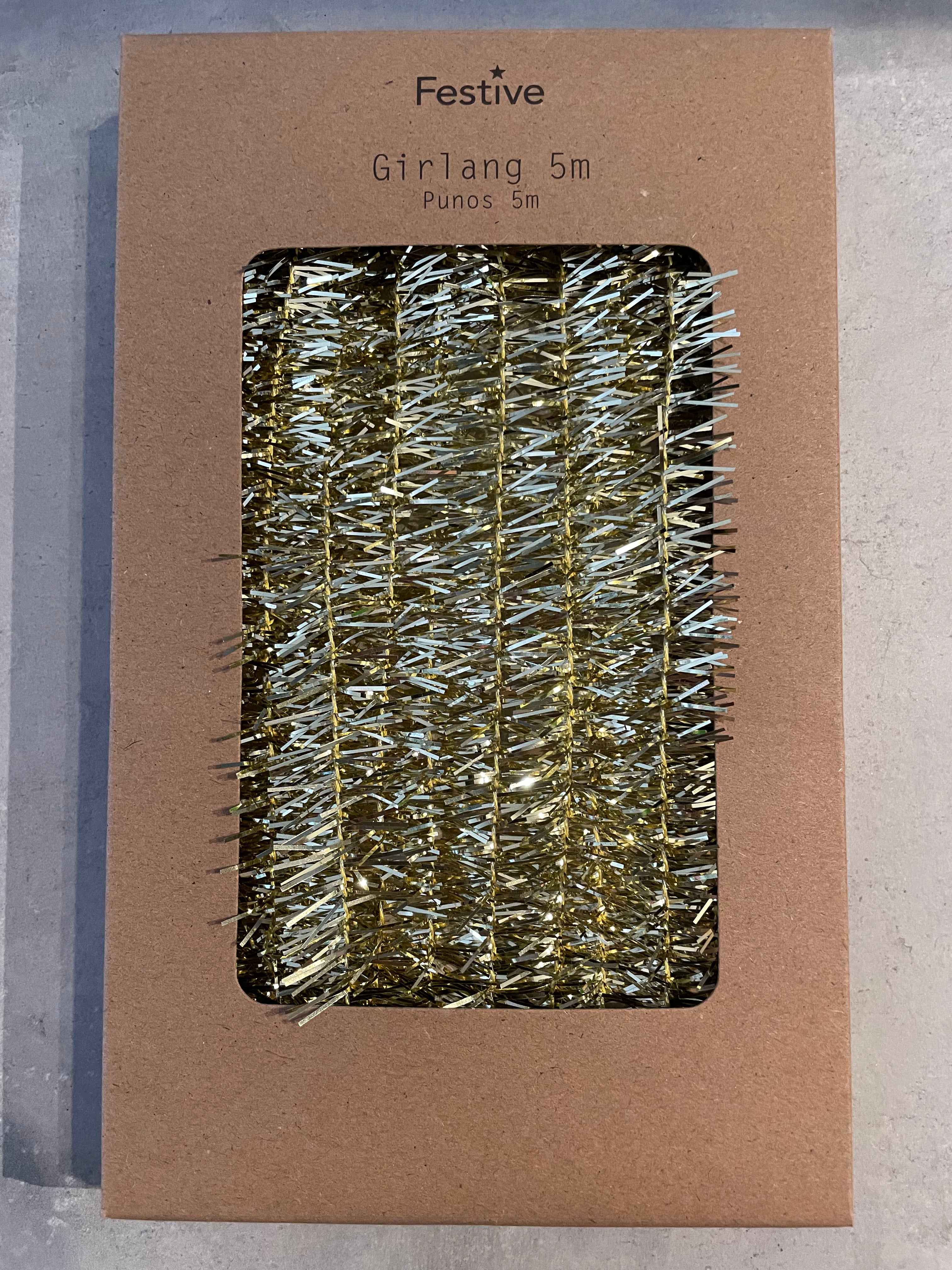 Guld/Silver Glitter 5m x 2,5cm