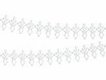 Ladda upp bild till gallerivisning, Tissue garland Skeletons, white, 3m
