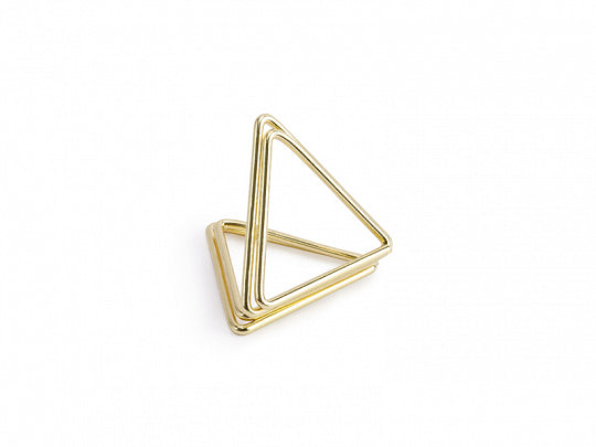 Place card holders Triangles, gold, 2.3 cm