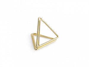 Place card holders Triangles, gold, 2.3 cm